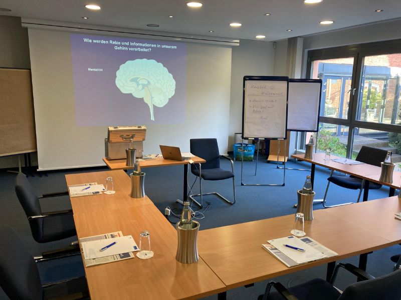 Ein Bild eines Vortrags zur Persönlichkeitsentwicklungs-Coaching in Mülheim.